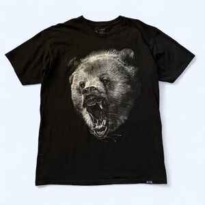 Rook Black Graphic Rabid Bear T-Shirt L